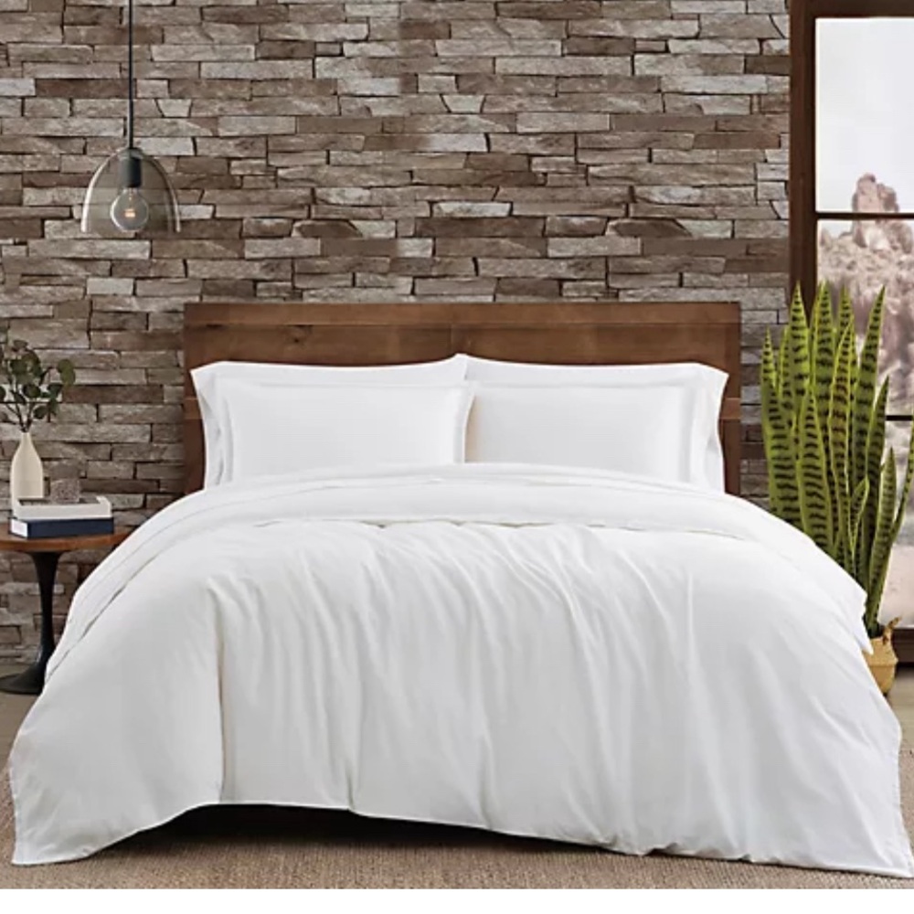 New in package Frye full queen 3 piece duvet set